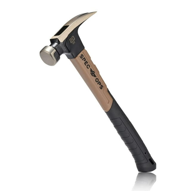 Martillo Spec Ops Tools Fibra de Vidrio Garra Rasgada Agarre Absorbente 20 Onzas 13 Pulgadas para Ve