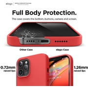 elago iPhone 12 Pro Max Case - Liquid Silicone Case for iPhone 12 Pro Max 6.7 inch, Slim Design, Full Body Protection [Red]