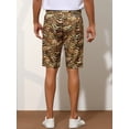 thumbnail image 3 of Unique Bargains Men's Animal Printed Shorts Regular Fit Summer Golf Shorts Pants 36 Tiger Print, 3 of 6