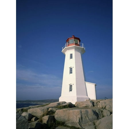 Lighthouse at Peggys Cove Near Halifax in Nova Scotia, Canada, North America Print Wall Art By Renner