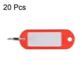 thumbnail image 2 of Uxcell 60x21mm Plastic Tags with Split Keyring Red 20 Count, 2 of 4