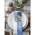 thumbnail image 2 of Blue Geometric Cloth Napkins Set of 6 Reusable Dinner Napkins, Watercolor Ombre Modern Abstract Art Cocktail Napkin Washable Table Napkins for Wedding/Holiday Party/Baby Shower 20"x20", 2 of 7