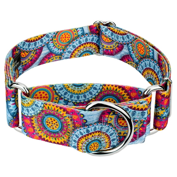 Country Brook Petz® 1 1/2 inch Sky Mandala Martingale Dog Collar, Large