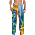 thumbnail image 7 of Salouo Bright Paper Cactus Scene Print Pajama Pants for Men, Lounge Pants Elastic Waistband Casual Men's sleepwear Loungewear Sleep Pajama Pant -Large, 7 of 7