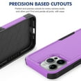 thumbnail image 5 of Decase Heavy-Duty Rugged Case for iPhone 15 Pro Max,Dual Layer Military Grade Drop Protection Anti-Fingerprint Anti-Scratch Hard Cover Silicone Bumper Shockproof Case for iPhone 15 Pro Max,Purple, 5 of 5