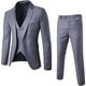 thumbnail image 1 of Traje informal de negocios de tres piezas para el novio, padrino de boda, traje de un botón, 1 of 5