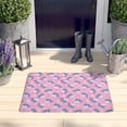 thumbnail image 2 of Pink Cartoon Unicorn Head Flower Heart Flannel Non Slip Door Rugs,Washable Door Mats Indoor,Decorative Door Mats,Dirt-Resistant and Absorbent Doormat for Entrance,Bedroom,Kitchen,Bathroom,31.5"x17", 2 of 4