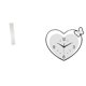 thumbnail image 1 of Lámpara De Pie Para Sala De Estar Con Pantalla De Reloj De Pared En Forma De Corazón, Acrílico, Diseño Creativo Decorativo, Movimiento Silencioso Para Sala De Estudio, Cafetería Y Oficina., 1 of 8