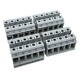 thumbnail image 1 of Bloque de terminales de riel de 20 piezas, 125 A, 800 V, potentes terminales de tierra de conductividad para conexión de cables eléctricos., 1 of 14