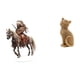 thumbnail image 1 of Adorno De Caballero Gato Acrílico, Centro De Mesa, Figura Coleccionable De Resina, Escultura Animal, Regalo Impermeable Para La Entrada Del Hogar, Estantería, Sala De Estar Y Dormitorio., 1 of 8