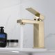 thumbnail image 1 of Grifo Monomando Lavabo, Grifo Baño NEWRAIN con Bobina Cerámica Agua Fría y Caliente Disponible, Grifo Monomando Lavabo Dontodent Dorado Kuyhfg Sin marca, 1 of 5