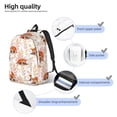 thumbnail image 3 of Yiaed Cute Sleepy Fox Print Laptop Backpack Travel Canvas Backpack Vintage Aesthetic Backpack for School Knapsack Plain Backpack Backpack for School-Medium, 3 of 5