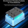thumbnail image 3 of AMAGISN For Insta360 X4 Sports Camera 3-Slotry Charging Hub Memory Card Storage Case (No, 3 of 5