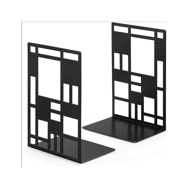 Sujetalibros, Sujetalibros de alta resistencia, Sujetalibros para estanterías, Tope decorativo de metal para libros como regalo para amantes de los libros, Separadores de libros con diseño