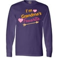thumbnail image 3 of Inktastic I'm Grandma's Favorite with Arrow and Hearts in Pink Long Sleeve T-Shirt, 3 of 5
