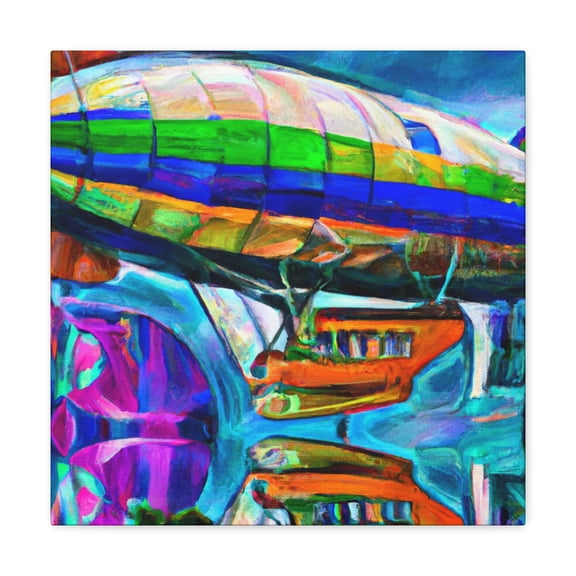 Blimp Beyond Borders - Canvas