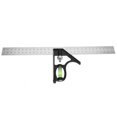 thumbnail image 2 of 300mm Stainless Steel Framing Square, 45/90 Degree Right Angle Ruler Thicken Try Square Ruler Tools with Bubble  for Carpenter Engineer, 2 of 8