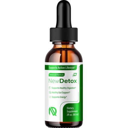 New Detox Liquid Drops – NewDetox Natural Blend Healthy Organic Support, 1 Pack, 1 Month Supply