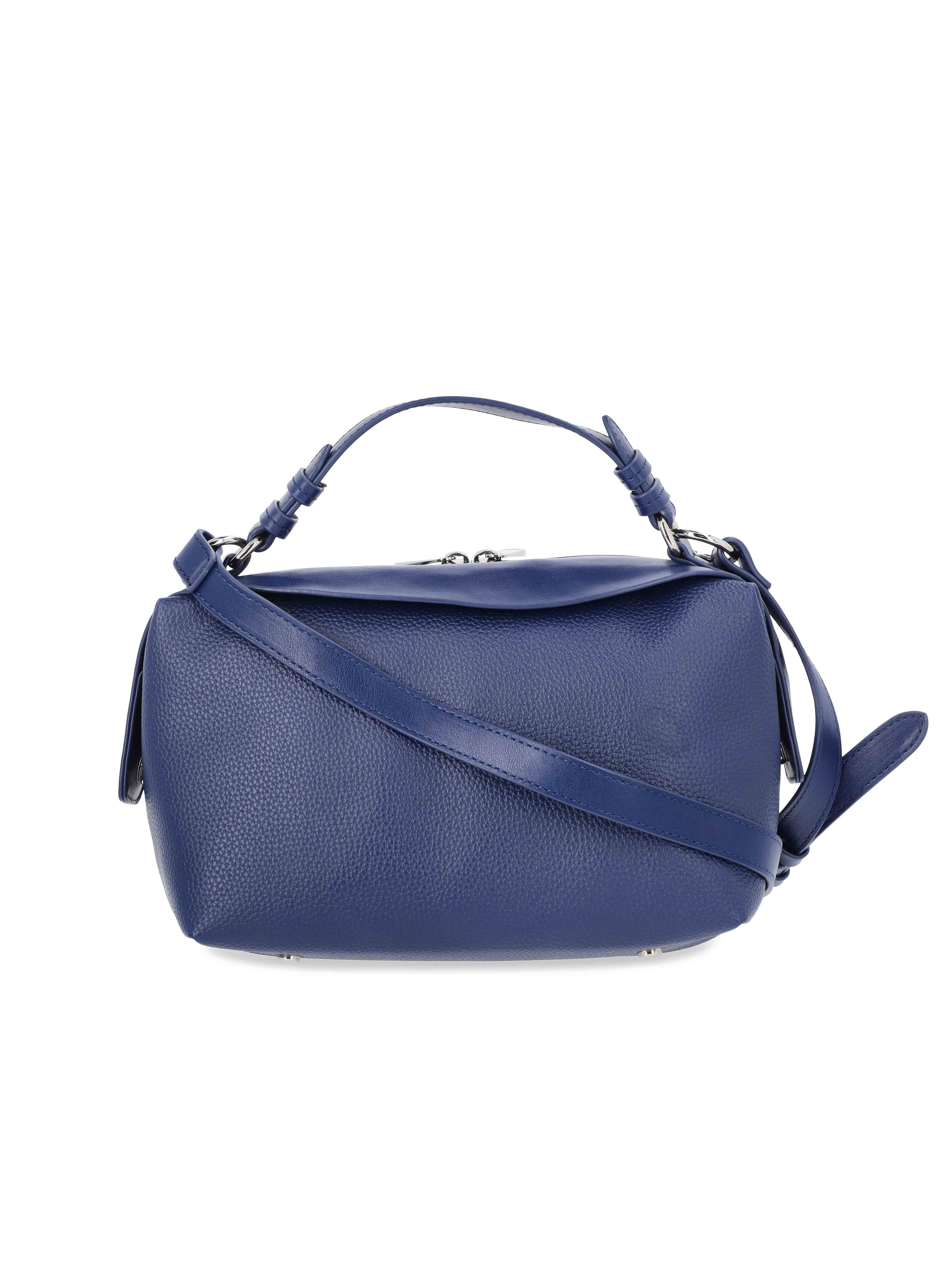 Free Assembly Women's Faux Leather Crossbody Handbag, Denim Blue