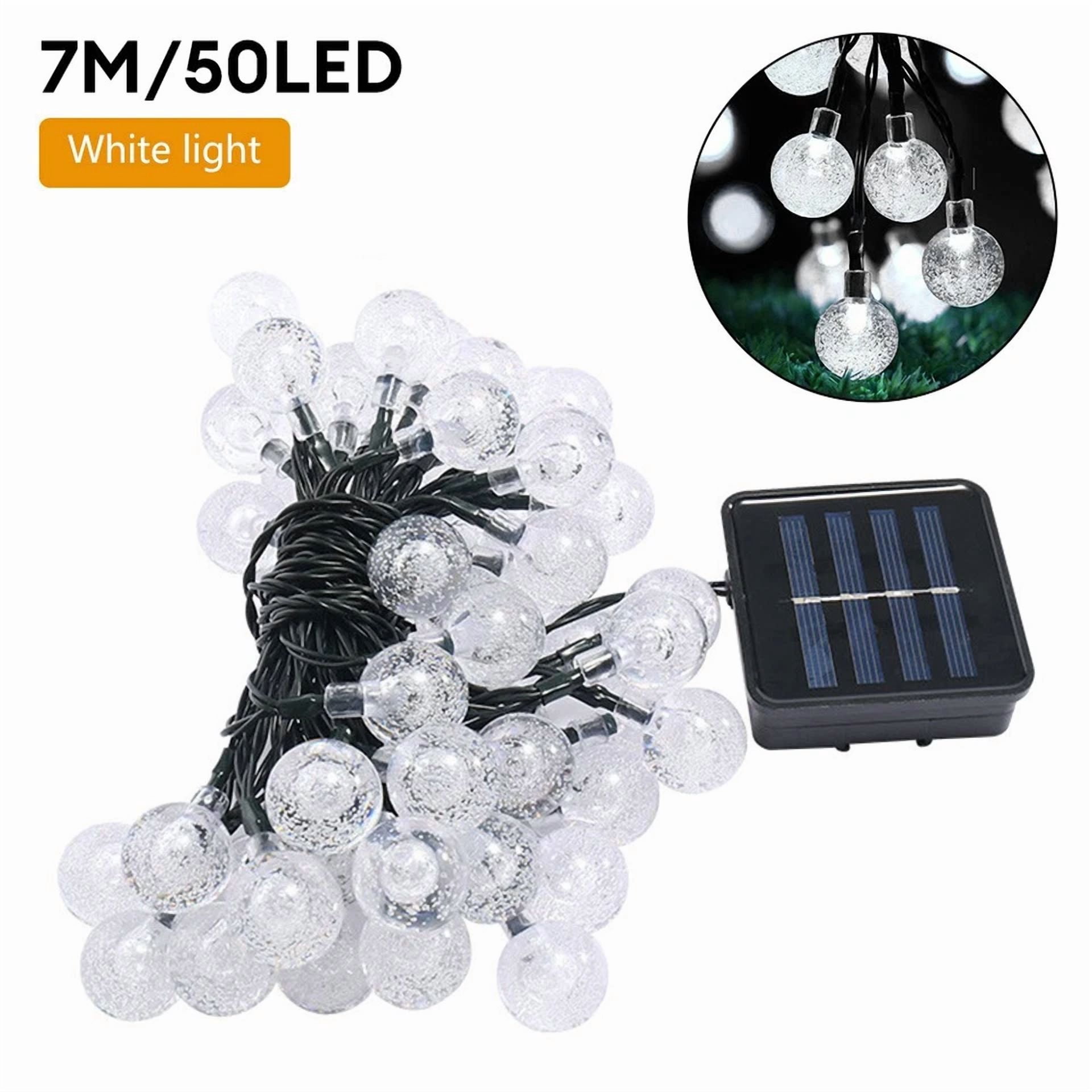 23Ft 50 Led Outdoor Solar Powered String Lights For Patio Yard Porch Party Decor