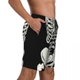 thumbnail image 4 of Summer Board Shorts Men Skeleton Sports Bs Print Custom DIY Board Short Pants Casual Quick Dry Beach Trunks Plus Size, 4 of 5