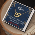 thumbnail image 3 of To Mom Birthday Message Wonderful Things Inseparable Necklace, 3 of 20