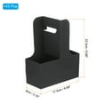 thumbnail image 2 of Uxcell 2 Cup Drink Carrier with Handle, Kraft Paperboard to Go Coffee Cup Holder, Portable Disposable Handled Drink Carriers Black 10, 2 of 7