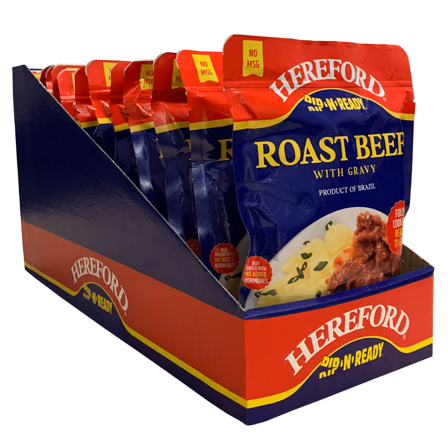 HEREFORD Roast Beef with Gravy, 10 oz pouch (12 pouches per case) 0.46