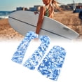 thumbnail image 1 of Surf Deck Traction Pad, Non Slip Grip 3 Pieces Surfboard Traction Pad EVA Double  Pattern Adhesive with Hole for Shortboard, 1 of 8