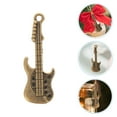 thumbnail image 3 of 100 Uds. Colgantes de guitarra en miniatura, Mini Artesanía de Metal, decoraciones para fundas de teléfono, decoraciones para manualidades, 3 of 6