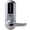 Satin Chrome, variant on Simplex 5021CWL-26D Pushbutton Lever Lock with Corbin Core Override - Satin Chrome