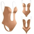 thumbnail image 5 of FYDUU Shapewear For Women Bodysuit V Neck Body Shaper Seamless Tummy Control Body Suits Comfortable Stretchy Shapewear Bodysuits Stretch Soft Bodysuit, 5 of 8