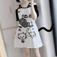 thumbnail image 7 of Lkhaha 2026 Womens T Shirts Fashion Tops Cartoon Graphic Off Shoulder Gothic Gift Clothes Black L, 7 of 7