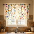 thumbnail image 7 of GumeshWatercolor Floral Window Curtain, Rod Pocket Kitchen Curtain for Farmhouse & Cottage Decor(28"×39"8^2), 7 of 7
