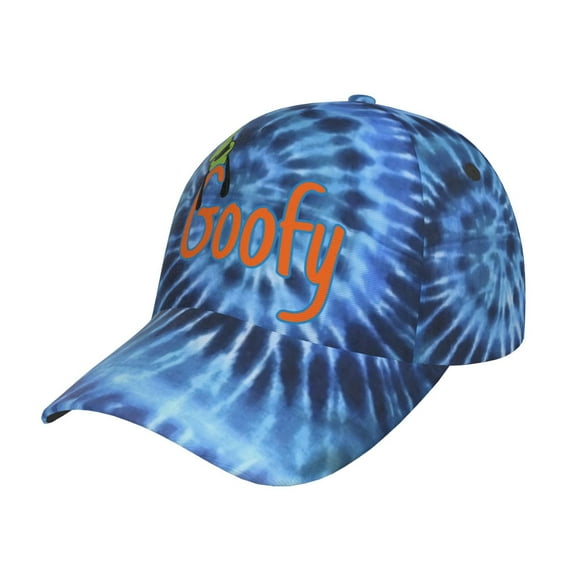 Unisex Goofy Blue Tyedye Adjustable Sports Dad Hat Trucker Baseball Cap For Running Outdoor Travel