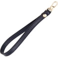 thumbnail image 4 of BRIGHTFUFU Cinturón de piel de vacuno de primera capa Accesorios de bolso Litchi Patrón Tirón de mano Bolso de embrague de cuero Monedero para hombres y mujeres (Azul marino), 4 of 7