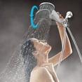 thumbnail image 1 of HOZADOIE The Shower Home Essentials Hand Shower High Pressure 4 Inch 5-Setting Shower Handheld Spray, 1 of 8