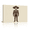 D, variant on XaaKee Canvas Wall Art Mariachi Skeleton Figure Day of the Dead Portrait Warm Beige Swirling Filigree Patterns Vintage Canvas Prints Wall Art Inner Framed 18*12Inch