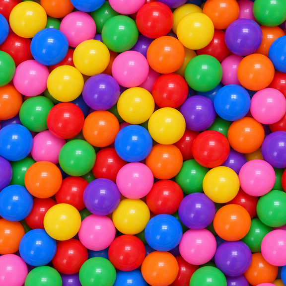 500 Count Ball Pits Balls Colorful Plastic Play Balls for Pet Dogs Ball Pits 2.15" Phthalate Free Bpa Free Balls for Toddlers 1-3 Baby Kids
