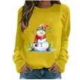 thumbnail image 2 of WXLWZYWL Oversized Sweatshirts for Women Long Sleeve Crewneck Pullover Xmas 3D Graphic Ugly Sweater Santa Shirts Funny Gifts, 2 of 4