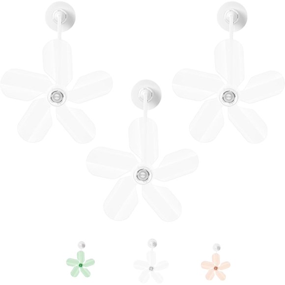 Ventilateur Déflecteur de Climatiseur, Nouveau Ventilateur Déflecteur de Climatiseur 2025, Ventilateur Déflecteur Magnétique Réglable, Lot de 3, Installation Facile pour Salon et Chambre (3 Pcs-Blanc)