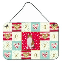 Carolines Treasures CK5734DS812 Aegean Cat Love Wall or Door Hanging Prints 8x12 multicolor