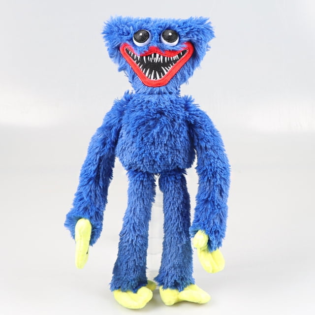 Peluche Huggy Wuggy, peluche aux longues jambes 40 cm, Poppy Playtime Huggy Wuggy, peluche Poppy Playtime para niños y jóvenes (azul + rosa)