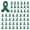 Green, variant on 1 pack Yellow Cancer Awareness Enamel Lapel Pin Heart Shaped Silk Ribbon Prevention and Awareness Ribbon Mental Health Awareness Pins_Hope Pin for Charity_Fundraiser For Back to School