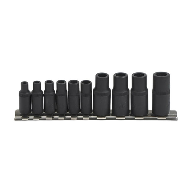 Juego de 10 Uds de enchufes para grifo, herramienta manual resistente, reemplazo profesional Universal para llaves neumáticas, enchufes cuadrados
