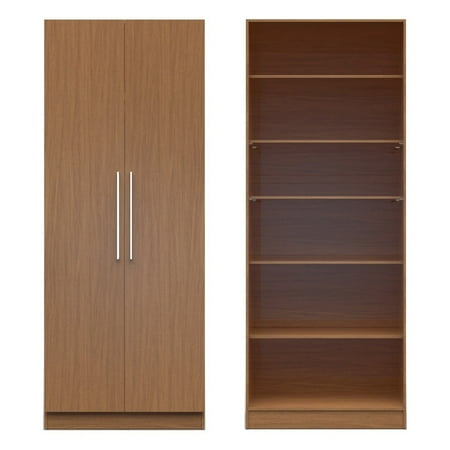 Painted Wide Armoire - Manhattan Comfort Chelsea Wide 2 Door Armoire