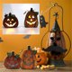 thumbnail image 1 of Fiudx Juego de Faroles de Halloween, Luces de Madera Tallada, Luz Led Amarilla Cálida, Decoración para Fiestas, Decoración Acogedora para El Hogar, para Halloween o Navidad, Funciona con Pilas, Juego, 1 of 2