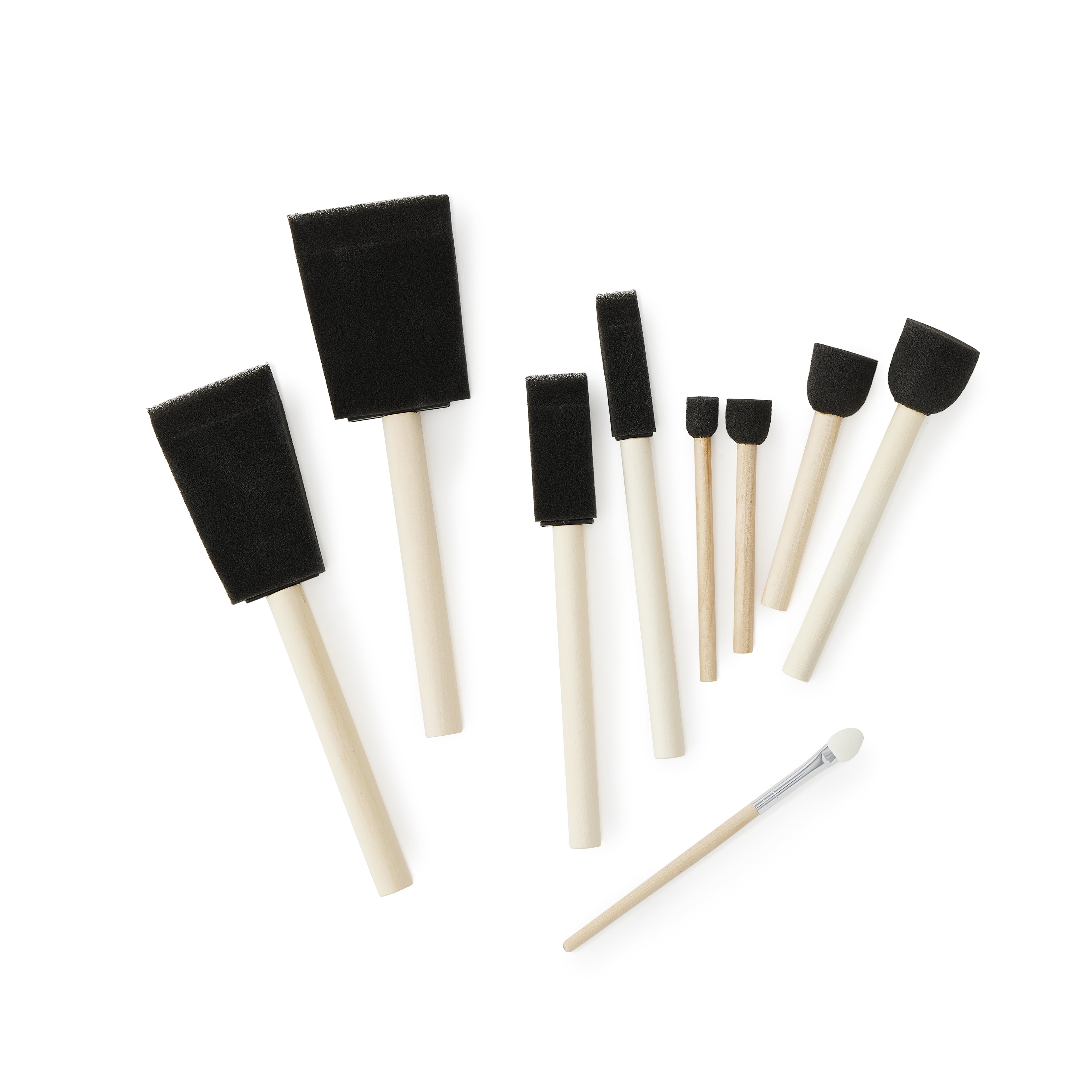 Craft Smart Foam Brush Variety Set, 12 Packs: 25 ct. (300 total)