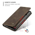 thumbnail image 5 of CaseMe Leather for Samsung Galaxy A13 4G Case, Flip Wallet Leather Case with Card Holder Magnetic Closure Shockproof Kickstand Protective Phone Cases Cover for Samsung Galaxy A13 4G 6.6-inch,Coffee, 5 of 12