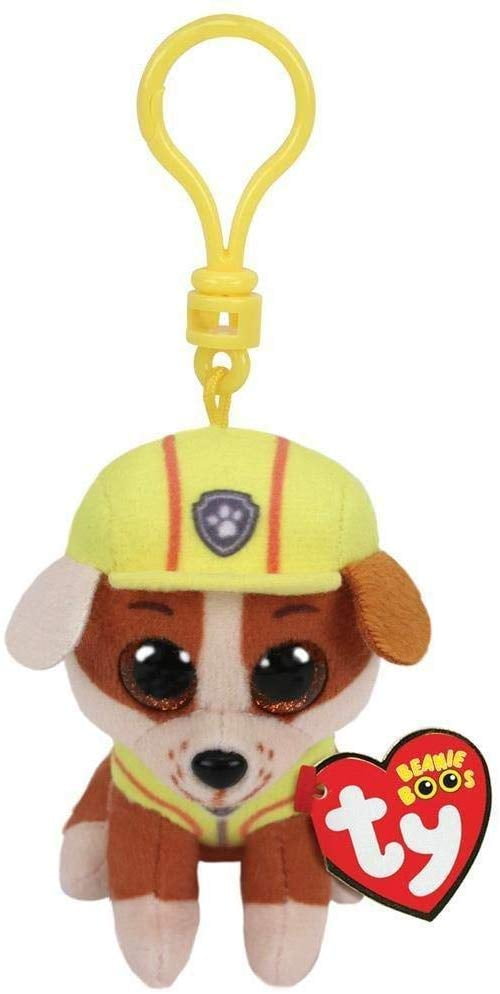ADORABLE TY BEANIE BOOS PAW PATROL RUBBLE THE BULLDOG COLLECT ALL 6 NEW ! 
